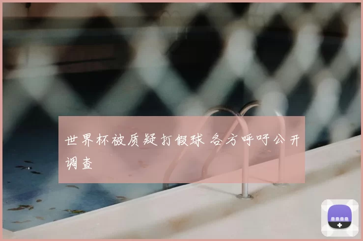 世界杯被质疑打假球 各方呼吁公开调查